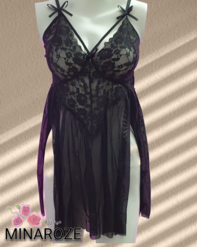 لباس خواب گیپوری هارنس دار زنانه