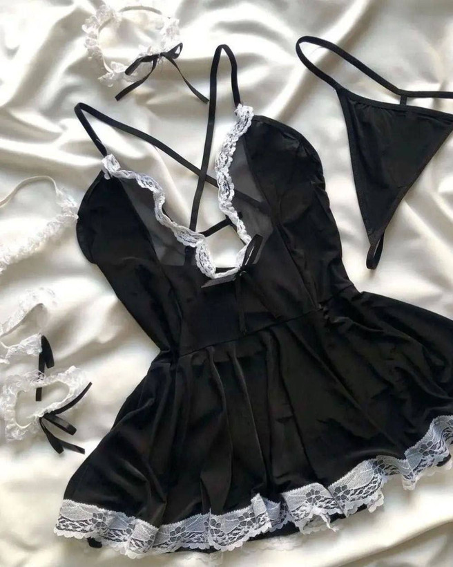 کاستوم خدمتکاری زنانه فانتزی