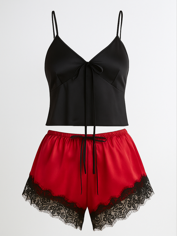 تاپ شورت زنانه ساتن