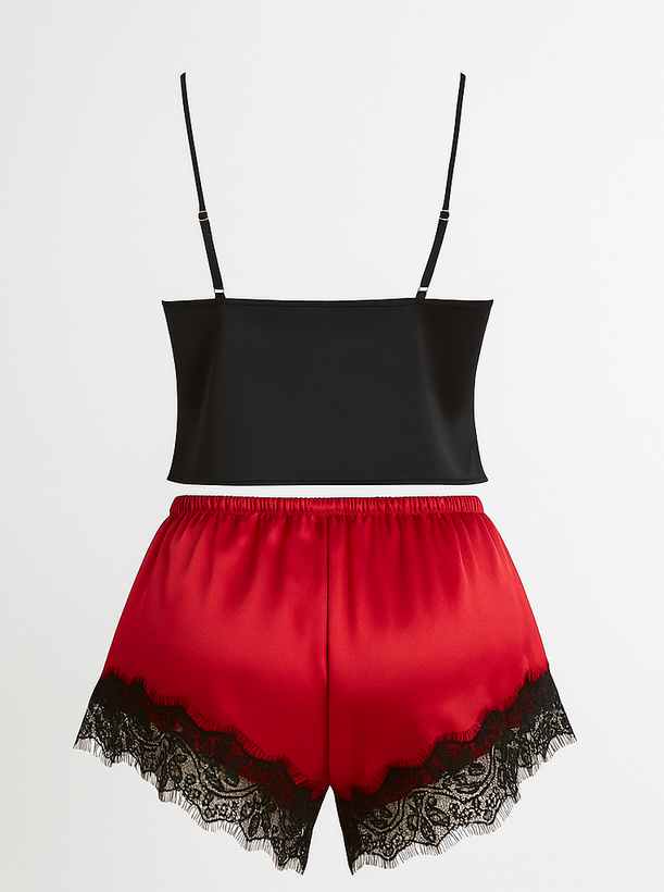 تاپ شورت زنانه ساتن