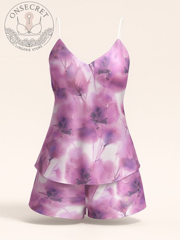 تاپ شورت ساتن زنانه