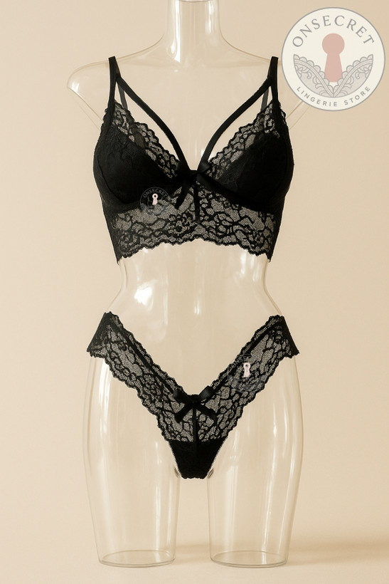 ست شورت و سوتین گیپور زنانه