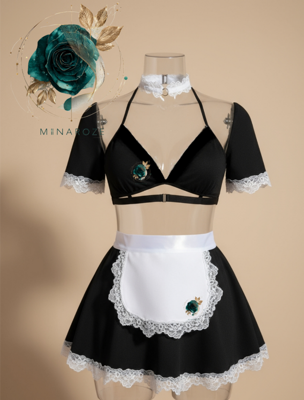 ست کاستوم خدمتکاری زنانه فانتزی