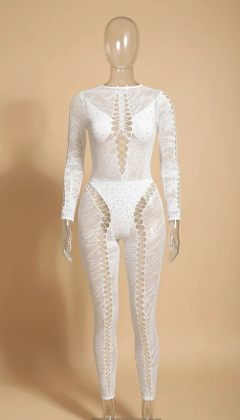 بادی استاکینگ فول بادی نگین دار زنانه