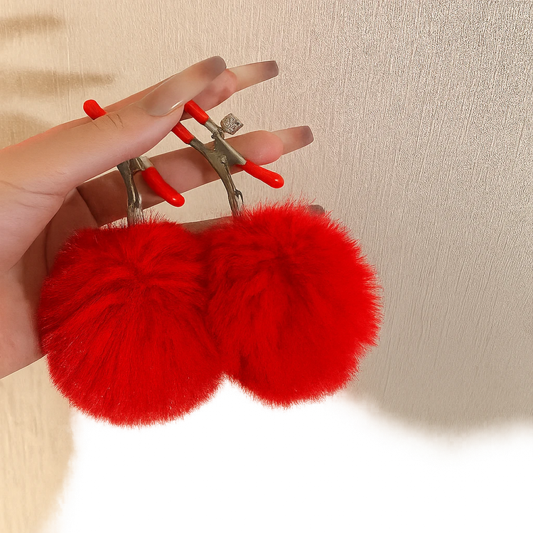 گیره نک سینه، مدل پوم پوم Nipple clamp