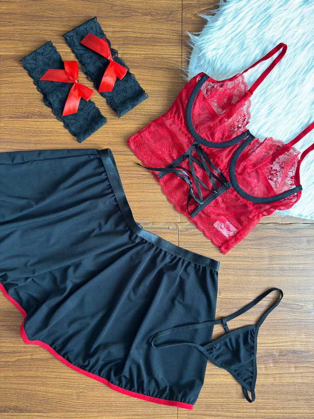 ست لباس زیر زنانه فانتزی