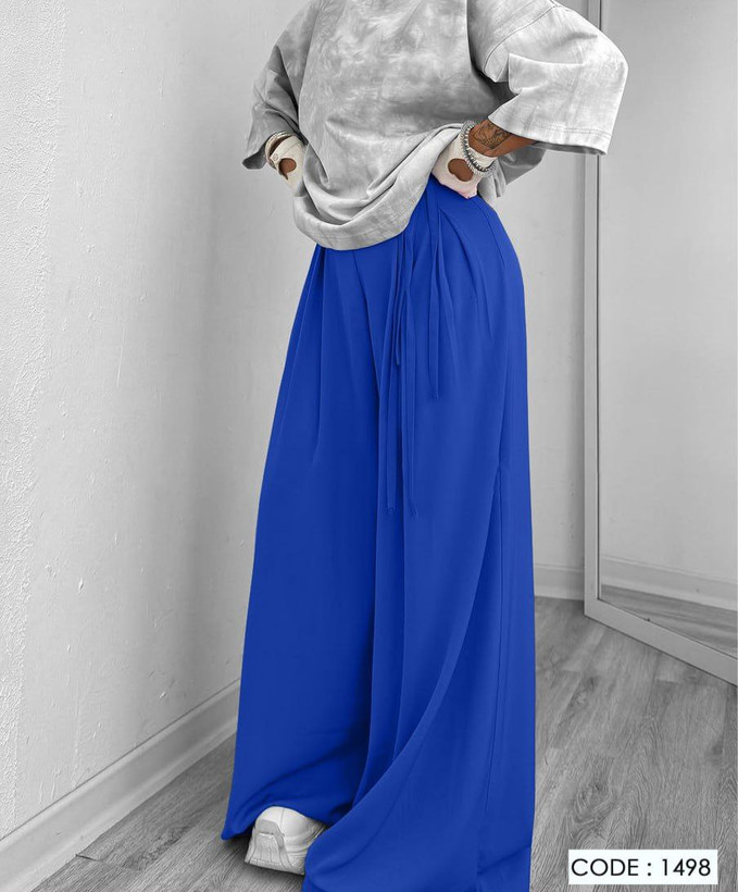 شلوار فول بگ پیله دار زنانه