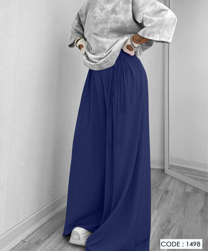 شلوار فول بگ پیله دار زنانه