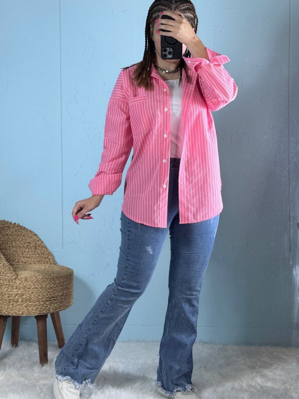 شومیز راه راه زنانه