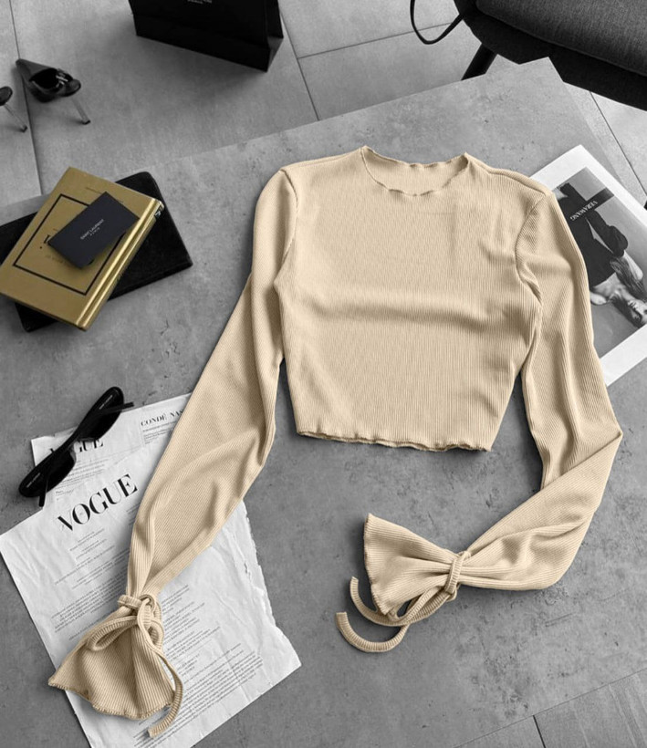 کراپ آستین بلند زنانه