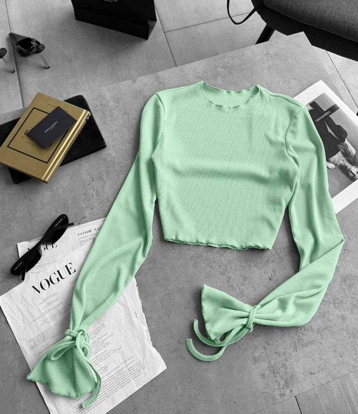 کراپ آستین بلند زنانه