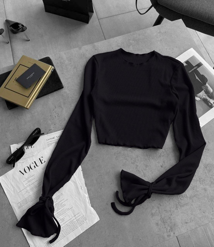 کراپ آستین بلند زنانه